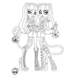 Monster High - Free printable coloring pages