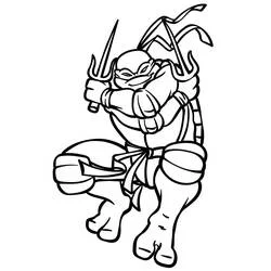 Ninja Turtle - Free printable coloring pages