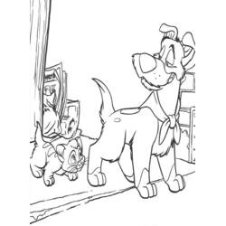 Oliver and cie (Cartoons and Animated Shows) coloring page #133701, high quality printable line art