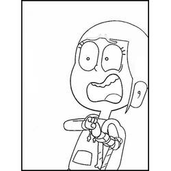 Oscar and Malika (Cartoons and Animated Shows) coloring page #188901, high quality printable line art