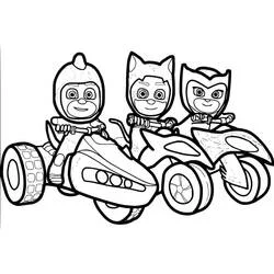 PJ Masks - Free printable coloring pages