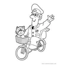 Postman Pat - Free printable coloring pages