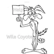 Road Runner and Wile E. Coyote - Free printable coloring pages