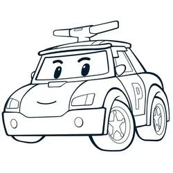 Robocar Poli - Free printable coloring pages