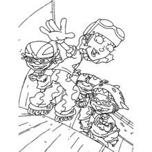 Rocket Power - Free printable coloring pages