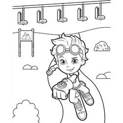 Rusty Rivets - Free printable coloring pages