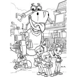 Rusty Rivets - Free printable coloring pages