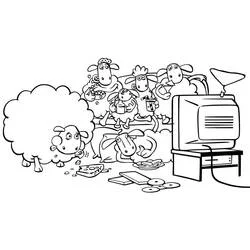 Shaun the Sheep - Free printable coloring pages