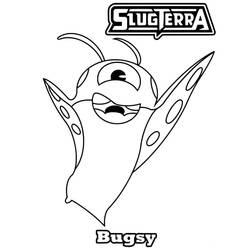 Bugsy the Slugterra slug coloring page
