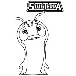 Negashade slug from Slugterra coloring page