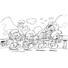 Smurfs - Free printable coloring pages