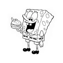 SquareBob SquarePants - Free printable coloring pages
