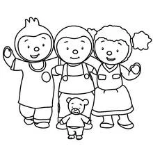 Color this Tchoupi and Doudou (Cartoons and Animated Shows) printable page #34079 with your favorite tools