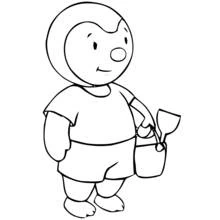 Printable Tchoupi and Doudou (Cartoons and Animated Shows) coloring picture #34129 for creative fun