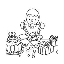 Tchoupi and Doudou (Cartoons and Animated Shows) line art #34164 to print and color for free