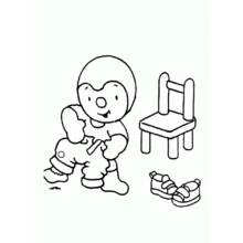 Color this Tchoupi and Doudou (Cartoons and Animated Shows) printable page #34196 with your favorite tools