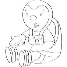 Tchoupi and Doudou (Cartoons and Animated Shows) line art #34220 to print and color for free