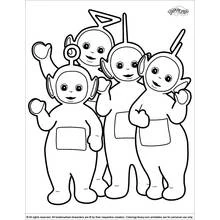 Printable Teletubbies (Cartoons and Animated Shows) coloring picture #49683 for creative fun