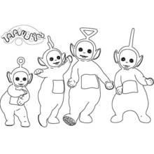 Teletubbies (Cartoons and Animated Shows) coloring page #49776, high quality printable line art