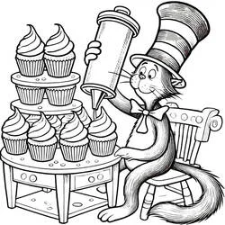 The Cat in the Hat - Free printable coloring pages