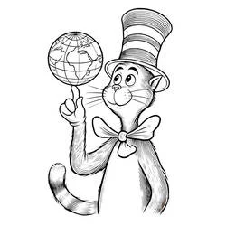 The Cat in the Hat - Free printable coloring pages