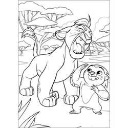 The Lion Guard (Cartoons and Animated Shows) coloring page #197273, high quality printable line art