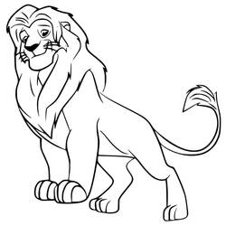 The Lion Guard (Cartoons and Animated Shows) coloring page #197300, high quality printable line art