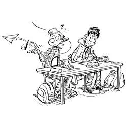 The Teachers - Free printable coloring pages