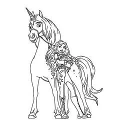 The Unicorn School - Free printable coloring pages