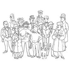 Tintin - Free printable coloring pages