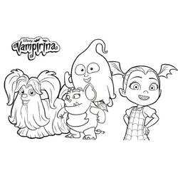 Vampirina (Cartoons and Animated Shows) line art #198574 to print and color for free