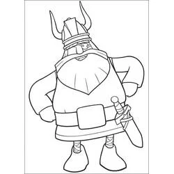 Vic the Viking - Free printable coloring pages