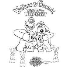 Wallace and Gromit - Free printable coloring pages