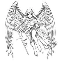 Angel - Free printable coloring pages
