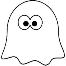 Ghost - Free printable coloring pages