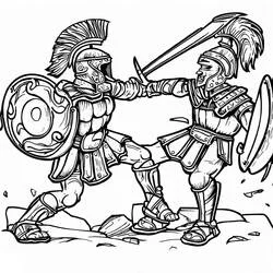 Gladiator - Free printable coloring pages