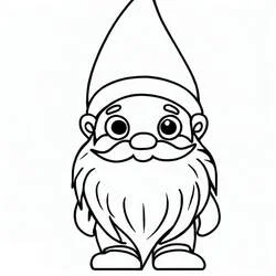 Gnome - Free printable coloring pages