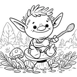 Goblin - Free printable coloring pages