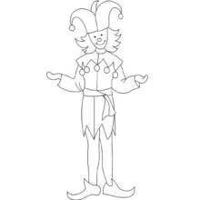 Jester - Free printable coloring pages