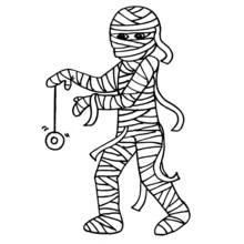 Mummy - Free printable coloring pages