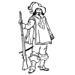 Musketeer - Free printable coloring pages