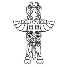 Native American - Free printable coloring pages