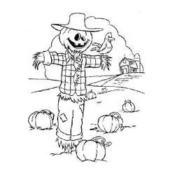 Scarecrow - Free printable coloring pages