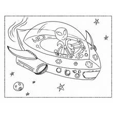 UFO - Free printable coloring pages