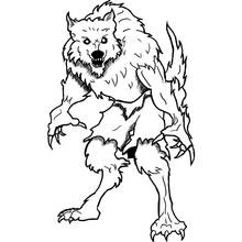 Werewolf - Free printable coloring pages