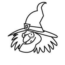 Witch - Free printable coloring pages