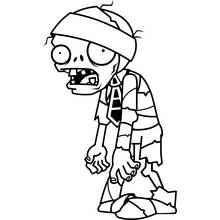 Zombie - Free printable coloring pages