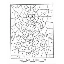 Coloring by numbers - Free printable coloring pages