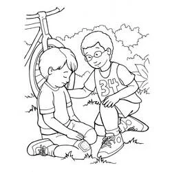 Friendship - Free printable coloring pages