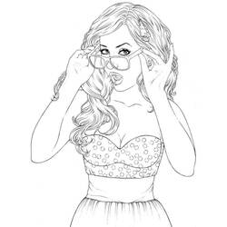 Girl - Free printable coloring pages